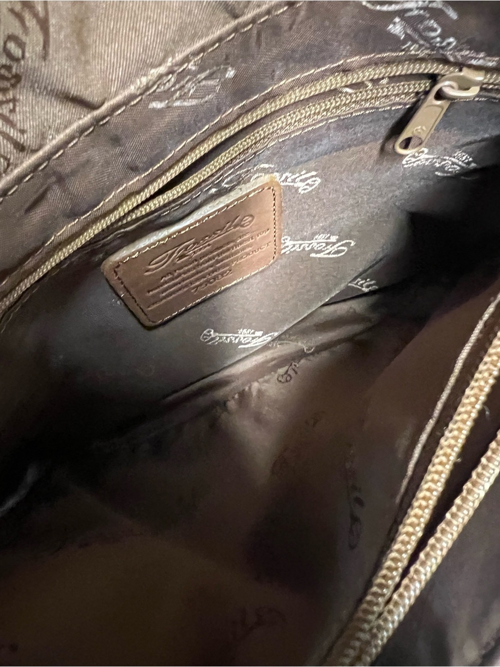 Fossil Brown Leather Shoulder crossbody bag - Picture 8 of 9